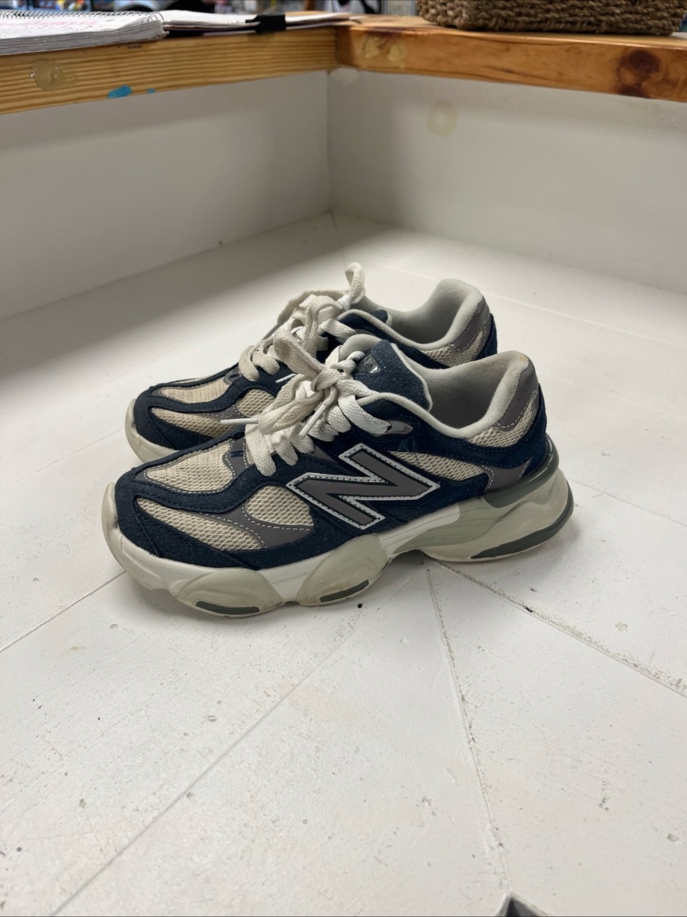 New Balance 9060 Natural Indigo Blue Grey U9060IND Size 2.5 - Picture 2 of 8